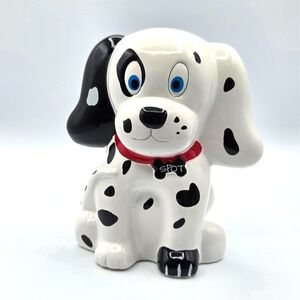 Dalmation Puppy Dog Coin Bank "Spot"  with Stopper F.A.B. Starpoint NY